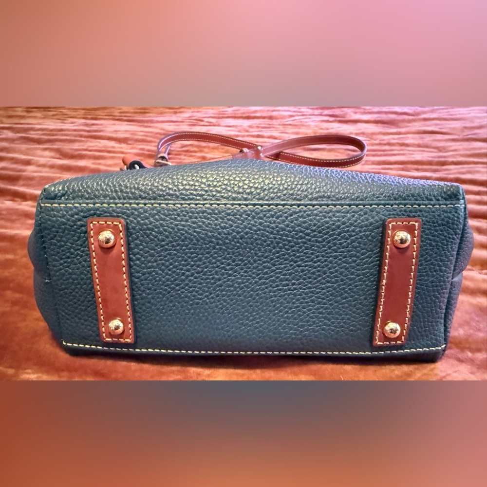 Dooney & Bourke Blue and Tan / Brown Crossbody Bag - Picture 6 of 9